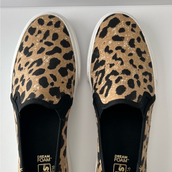 Keds Tan and Black Leopard Print Flats - Picture 9 of 15